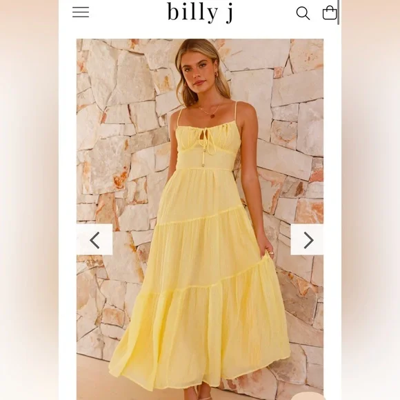 Cove Maxi Dress - Yellow NWT US SIZE 4 (AUS 8) - Picture 1 of 5